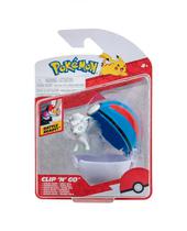 Jazwares Figura Pokemon Clip N' Go Vulpix Alola+Superball Plastico Multicolor