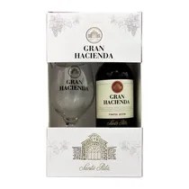 Vinho Chileno Gran Hacienda Tinto Kit 1 Garrafa 750ML + 1 Taça Personalizada