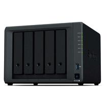 Servidor Nas Storage Synology Diskstation DS1522+ AMD Ryzen R1600 5 Baias - Preto