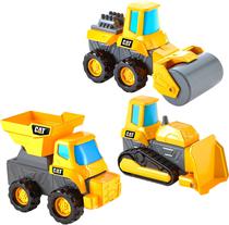 Pack 3 Caminhoes de Construcao Cat - 82737