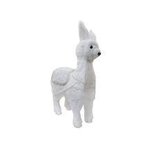 Personaje Navideno Alpaca Blanco 27*16*36