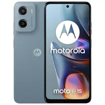 Celular Motorola E15 XT2523-6 2GB/64GB Misty Blue Dual Sim Lte 6.6" s/Fonte