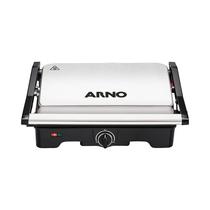 Sandwichera Grill Arno SW332DB1 Dual Inox 220V Plata - Negro