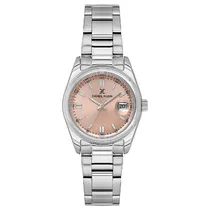Relogio Analogico Feminino Daniel Klein DK.1.13952-2 Premium Lady / Pulseira de Aço Inoxidável - Prata/Rosa