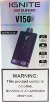 Vape Descartavel Ignite V150 Pro Sour Raspberry 15000 Puffs