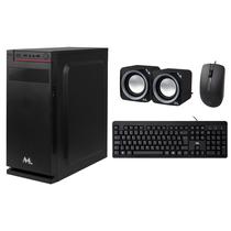 Gabinete Mtek DK03 - 41 X 17 X 37 CM - com Teclado - Mouse - Speaker - Fonte 500W - Preto