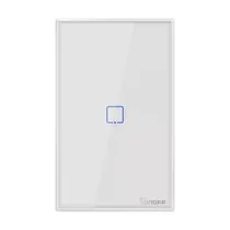 Interruptor de Parede Smart Sonoff Smart Wall Switch T2US1C Wi-Fi com 1 Botão - Branco