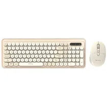 Teclado + Mouse FTX FTXGK02 Sem Fio - Dourado (Português)