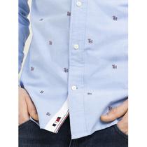 Camisa Tommy Hilfiger Masculino MW0MW12204-0GZ-01 s Copenhagen Blue