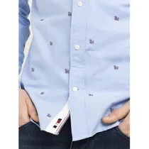 Camisa Tommy Hilfiger Masculino MW0MW12204-0GZ-01 s Copenhagen Blue