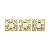 Juego de Espejos Concepts 531-72709 24.5 X 24.5 X 2 CM Dorado 3 Piezas