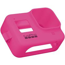 Case de Silicone Gopro com Cordao Ajustavel para HERO8  Rosa Eletrico - AJSST-007