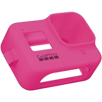 Case de Silicone Gopro com Cordão Ajustável para HERO8 ? Rosa Elétrico - AJSST-007
