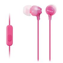 Fone de Ouvido Sony MDR-EX15AP com Microfone e Conector 3.5MM - Rosa