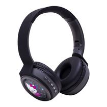 Fone de Ouvido Sem Fio MA-10 Hello Kitty Wireless Headphone com Bluetooth / FM - Preto/Cinza