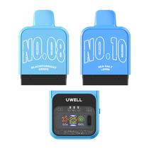 Kit Pod Descartavel Uwell Cozi 40K Blackcurrant Grape / Sea Salt Lemon 40.000 Puffs