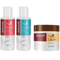 Kit Karseell Shampoo Condicionador e Máscara Capilar - 70ML/70ML/100ML