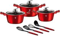 Kit Panela Berlinger Haus BH-6150A 10PCS - Vermelho