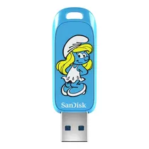 Pendrive Sandisk Smurfs 256GB USB 3.2 - Azul (SDCZIS-256G-G46)