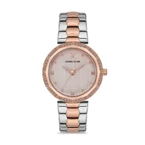 Relógio Analógico Feminino Daniel Klein Premium DK.1.12551-5 - Prata/Dourado