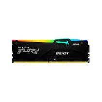 Kingston Memoria Ram DDR5 PC 16GB 5200 Fury Beast KF552C40BBA/16 RGB s/C