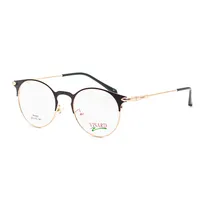 Armação para Óculos de Grau Visard P8301 C1 Tam. 51-15-141MM - Preto/Dourado