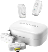 Microfone Sem Fio Hollyland Lark A1 Combo USB-C/Lightning - Ivory White