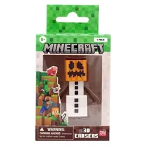 Boneco Minecraft 3D Eraser Snow Golem 42402