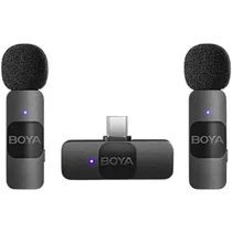 Microfone Boya BY-V2 Wireless iPhone (2TX+1RX) - Black