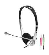 Microfone + Fone Headset Satelite AE-219 3.5MM Preto