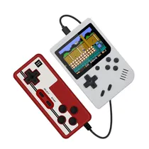 Game Box Mini Consola Retro com 500 Jogos Portatil / 3" / LED / Recarregavel - Branco