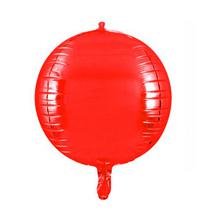 Balao para Festas Esfera 4D Vermelho