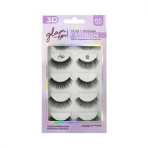 Set Cilios Posticos Glam On Fashion 3D98 5 Pares