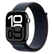 Apple Watch Series 10 MWWR3LW/A Aluminio 46MM Preto  Loop Esportiva Preto s/M