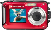 Câmera Digital À Prova D'Água Agfaphoto DC6000B Realishot WP8000 24MP 16X Vermelho