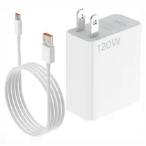Carregador Xiaomi 120W c/Cabo Charging Combo White USB-A MDY-13-Eg BHR6040US