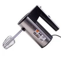 Batedeira Eletrica Raf Hand Mixer R.6690 Sem Bowl / 5 Velocidades / 600W / 25000RPM / 220V-240V ~ 50/ 60HZ - Preto/ Inox