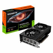 Placa de Vídeo RTX-4060TI 8GB GDDR6 128BIT Gigabyte Windforce GV-N406TWF2OCV2-8GD