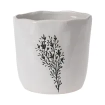 Maceta de Cerámica KPM 047731 12 X 10.5 CM Blanco Surtido