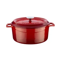 Cacerola de Hierro Fundido Lava LVYTC28K2R 6.71L 28 CM Rojo