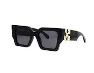 Off-White Lente OERI003C99 Catalina Acetato Gafa de Sol Black/Dark Grey/Gold