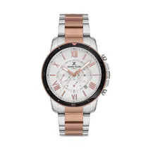 Relógio Analógico Masculino Daniel Klein Exclusive DK.1.12598-3 - Prata/Rosa Ouro