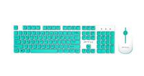 Teclado/Mouse Wir FTX FTXGK600 Portugues Blanco/Verde