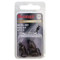 Sumax Pesca Accesorios Girador GCRL-8# C/3PCS Acero Inoxidable - Hecho de Acero Inoxidable 2X Mas Resistente Que s/C