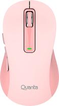 Mouse Otico Quanta QTMOI40 com Fio Click&Go Rosa