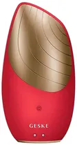 Escova de Limpeza Facial Geske Sonic Thermo Facial Brush 6 Em 1 - Red
