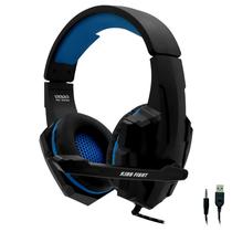 Fone Gamer Satellite AE-369B / com Fio - Preto / Azul