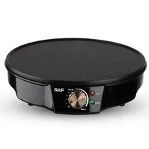 Máquina de Panqueca Raf Crepe Maker R.528 / 1200W / 310MM / 220V - Preto
