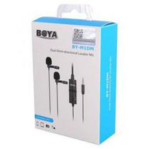 Microfone Boya BY-M1DM Duplo Lapela Universal