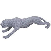 Estáua Decorativa de Pantera 60 CM Cinza